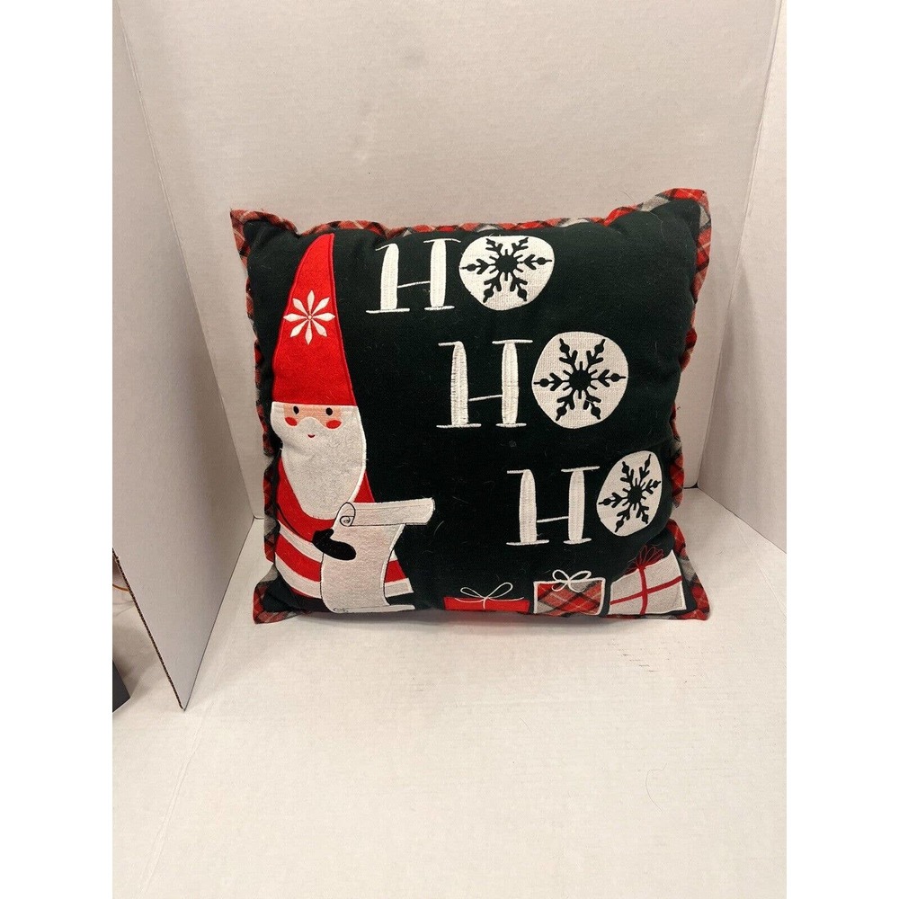 Santa Pillow 17x17 Christmas Throw Pillow